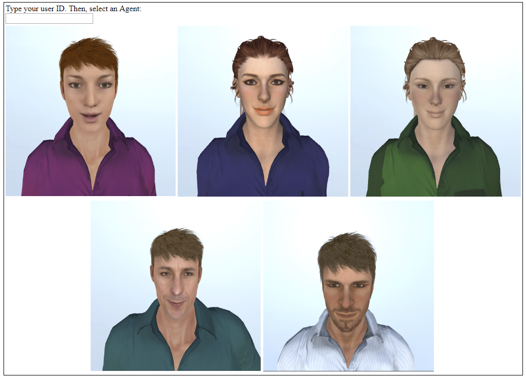 EMPATHIC WOZ Platform client interface